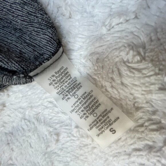 Lularoe Simply Comfortable Black/White Open Front Duster Cardigan Sweater Small - Picture 4 of 8